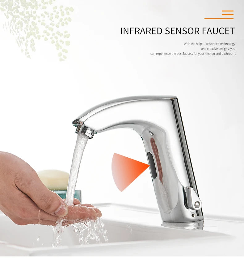 Bathroom Faucet Electric Automatic Sensor Faucet Touchless Sink
