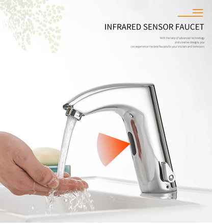 Bathroom Faucet Electric Automatic Sensor Faucet Touchless Sink