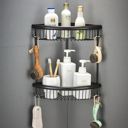Modern Black Wall Mounted Bath Hardware Luxury Brass