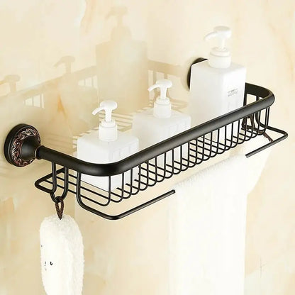 Modern Black Wall Mounted Bath Hardware Luxury Brass