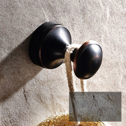 Modern Black Wall Mounted Bath Hardware Luxury Brass