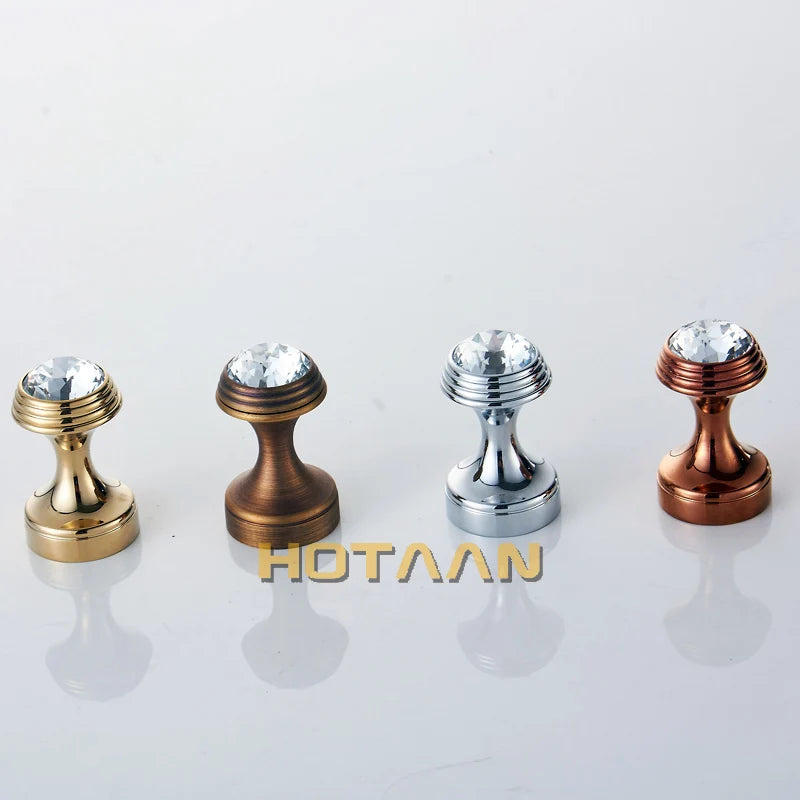 Crystal Hook Chrome Color Wall Clothes Rack Cloth