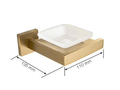 Gold Brushed Bathroom Hardware Towel Bar Rail Toilet