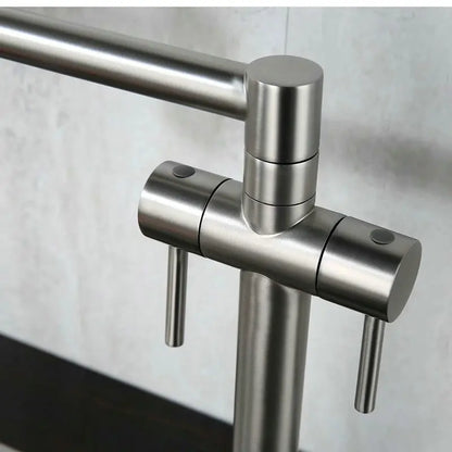 Faucet Solid Brass Crane Deck Mounted Sink Mixer