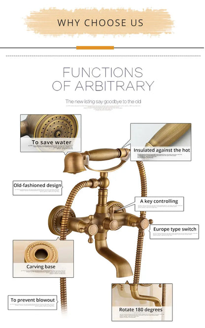 Zgrk Bathtub Faucets Brass Bathroom Faucet Mixer Tap