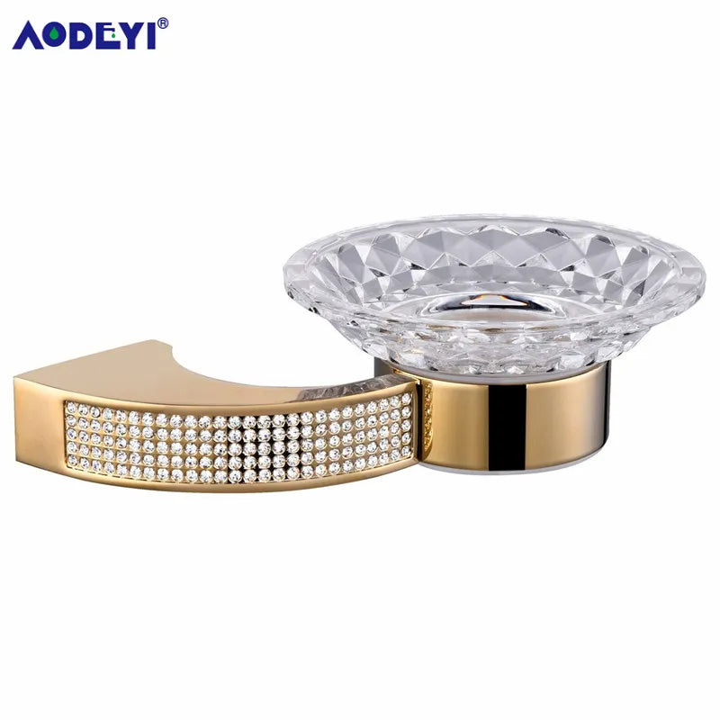 Czech Crystal Bathroom Hardware Robe Hook Towel Rail