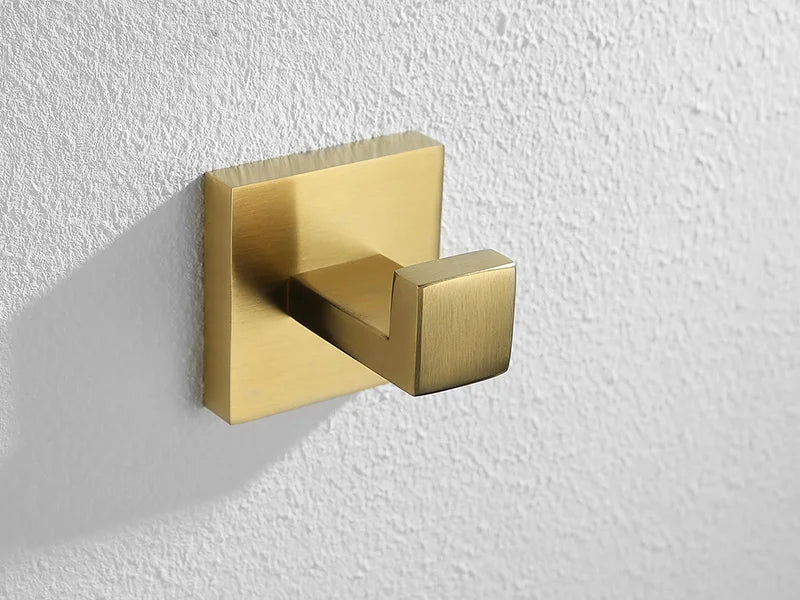 Gold Brushed Bathroom Hardware Towel Bar Rail Toilet