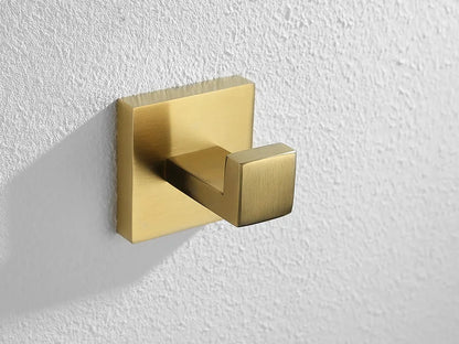 Gold Brushed Bathroom Hardware Towel Bar Rail Toilet