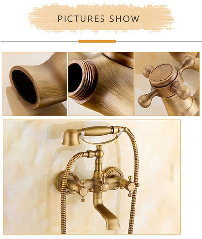 Zgrk Bathtub Faucets Brass Bathroom Faucet Mixer Tap