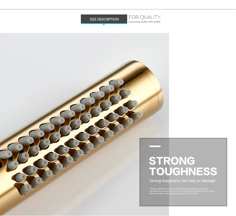 Smesiteli Titanium Gold Solid Brass Shower Intelligent