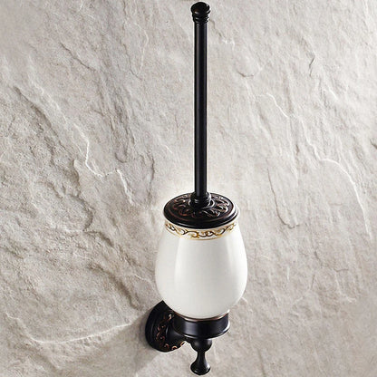 Modern Black Wall Mounted Bath Hardware Luxury Brass