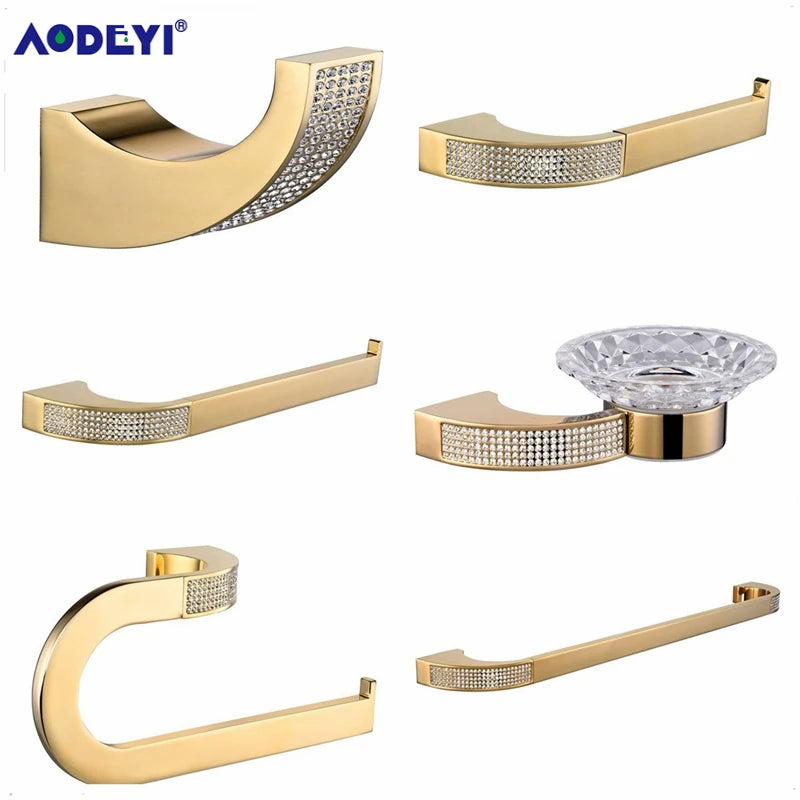 Aodeyi Bathroom Paper Holder Towel Ring Bar Robe