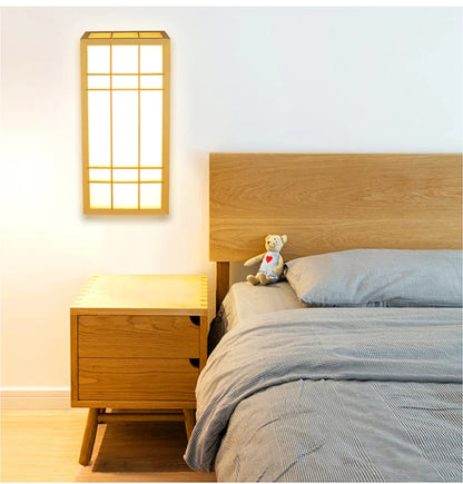 Modern Japanese Wall Lamp Tatami Style Minimalist Wall