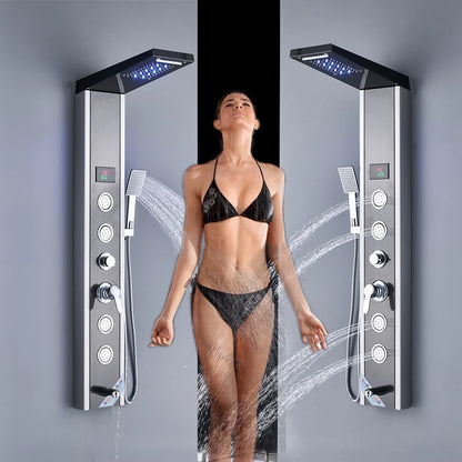 Luxury Led Shower Panel Spa Massage Jet Shower