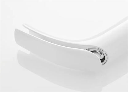 Bathroom Basin Faucet White Black Solid Brass Specail