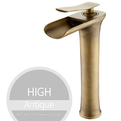 Basin Faucets Modern White Bathroom Faucet Waterfall Faucets