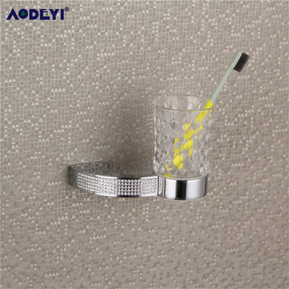 Czech Crystal Bathroom Hardware Robe Hook Towel Rail