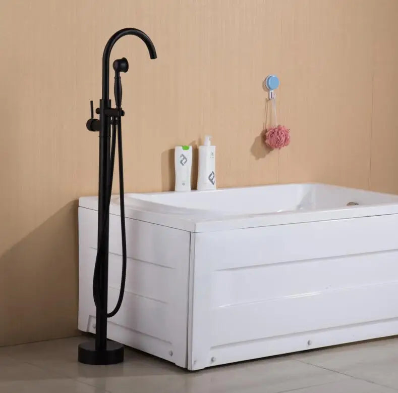 Bathtub Faucets Antique/ Black Floor Mounted Standing Bathtub