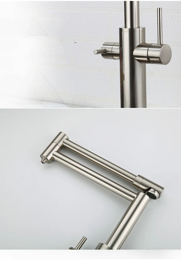 Water Purifier Faucet Black/Nickel Cold Universal Pull Straight
