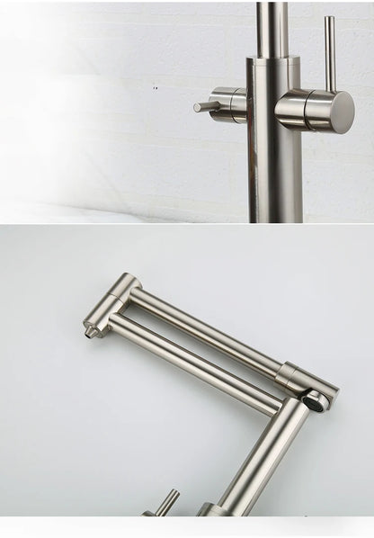 Water Purifier Faucet Black/Nickel Cold Universal Pull Straight