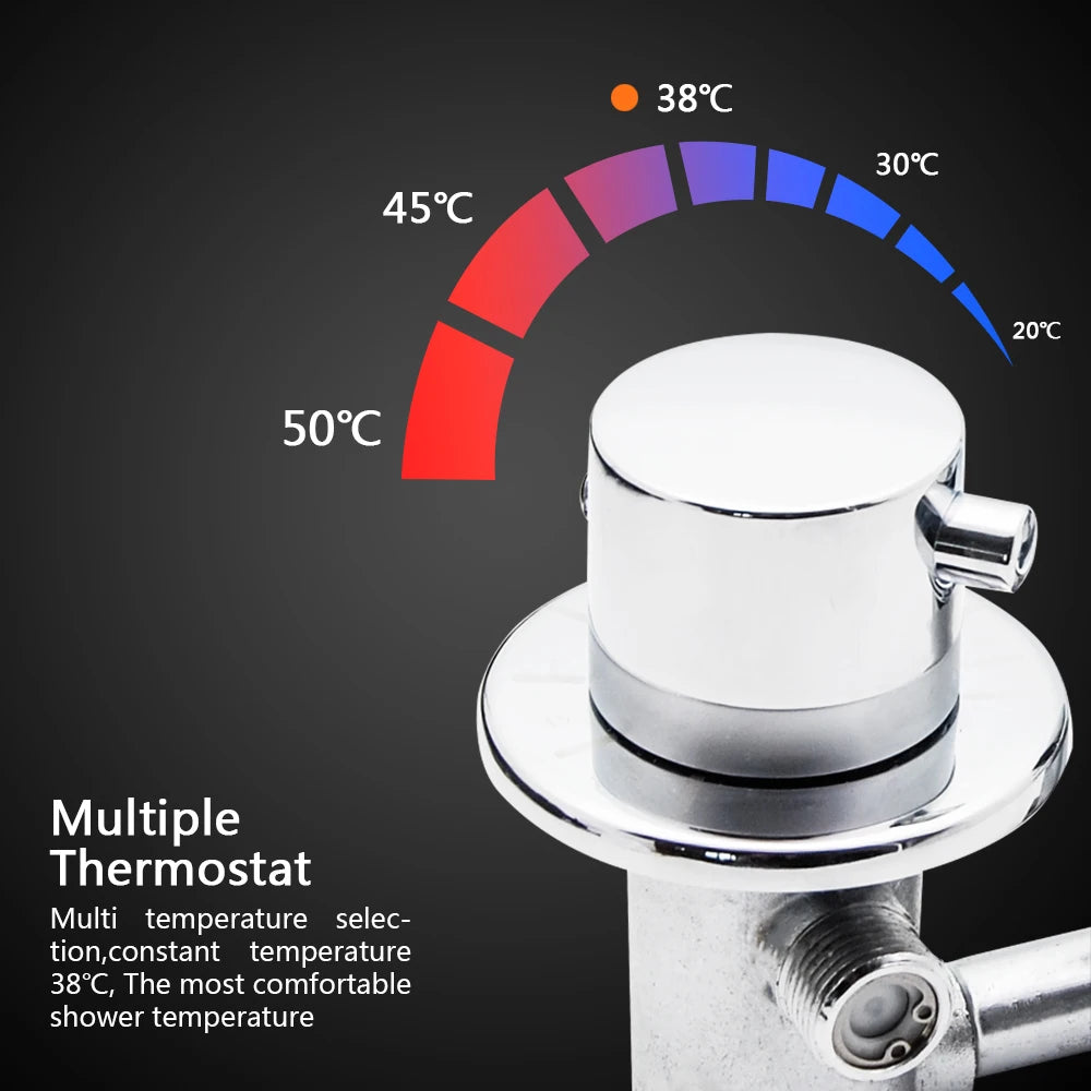 Vagsure 2/3/4/5ways Outlet Brass Mixing Valve Diverter