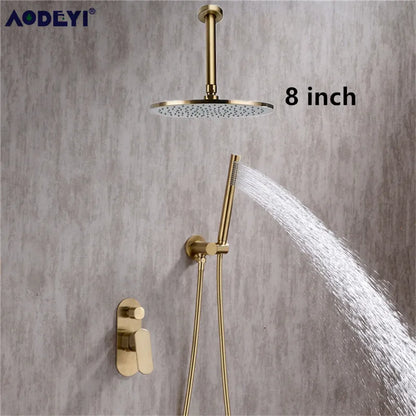 Solid Brass Bathroom Shower Rianfall Shower Head Shower