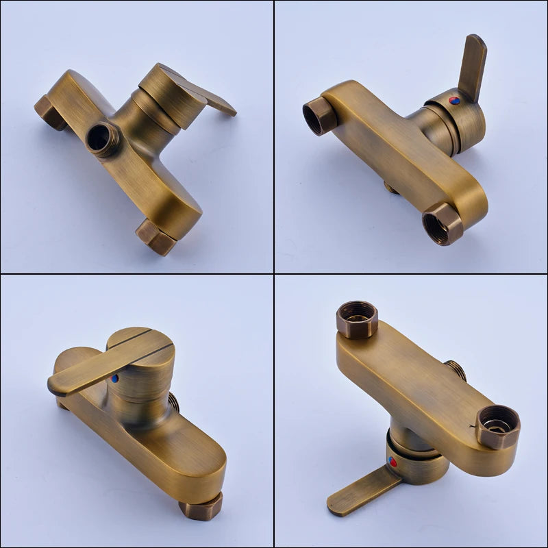 Rainfall Bathroom Shower Brass Antique Shower Mixers Handshower