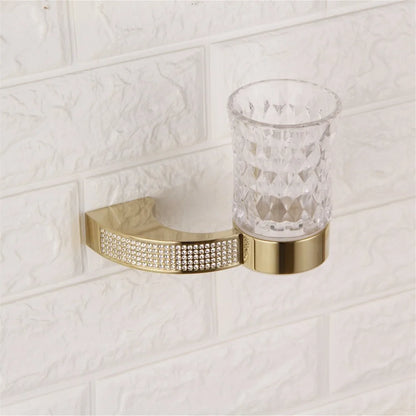 Czech Crystal Bathroom Hardware Robe Hook Towel Rail
