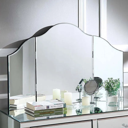 Modern Bevelled Edge Glass Makeup Mirror Fashion Tabletop