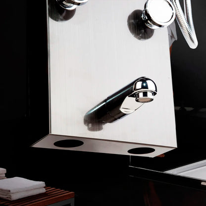 Kemaidi Black Led Shower Panel Bathroom Rainfall Shower