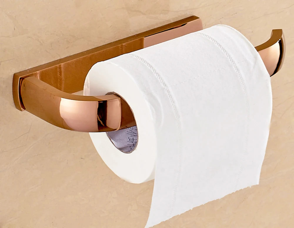 Copper Brass Brushed Toilet Paper Holder Chrome Black