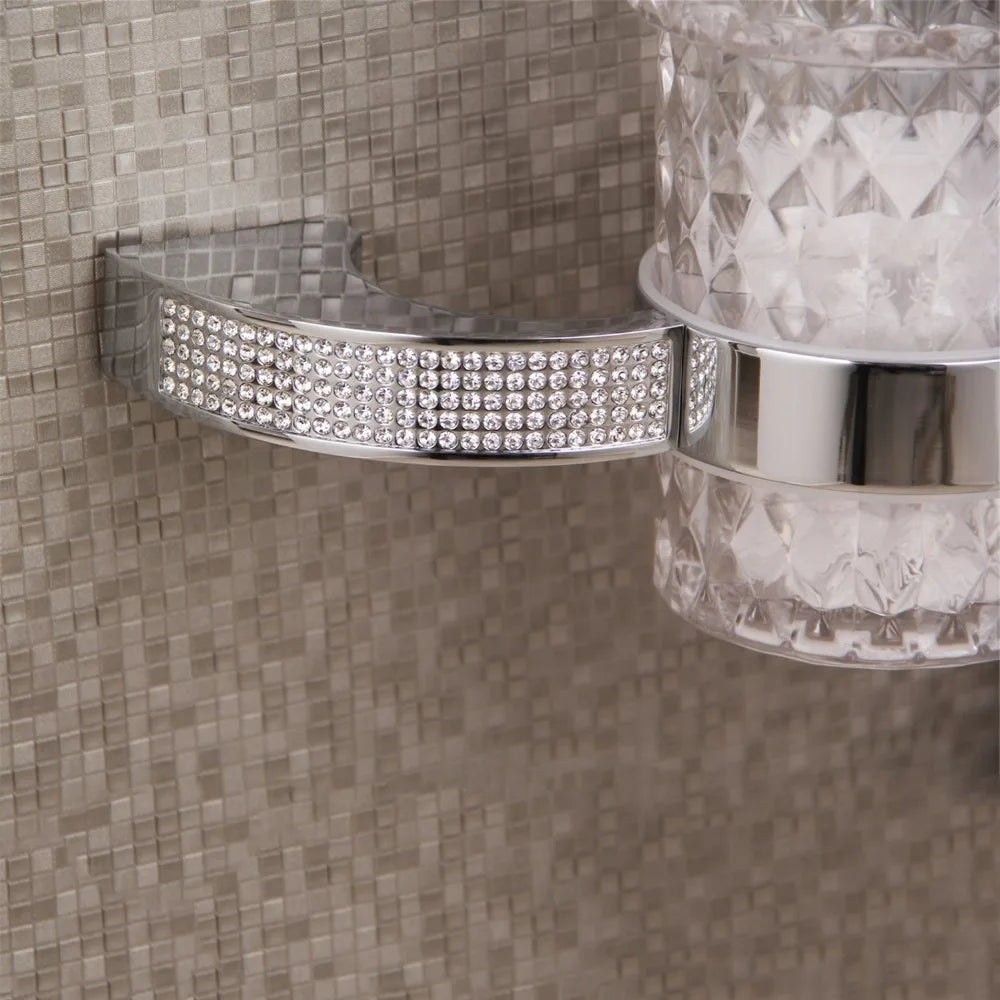 Czech Crystal Bathroom Hardware Robe Hook Towel Rail