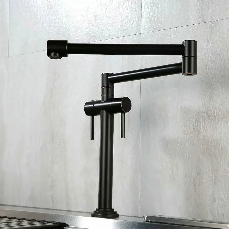 Faucet Solid Brass Crane Deck Mounted Sink Mixer