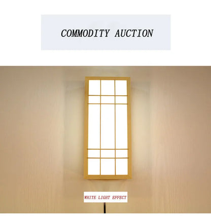 Modern Japanese Wall Lamp Tatami Style Minimalist Wall