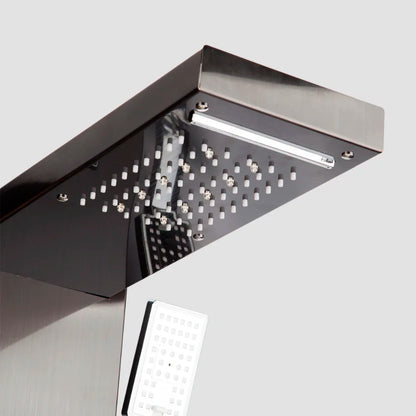 Kemaidi Black Led Shower Panel Bathroom Rainfall Shower