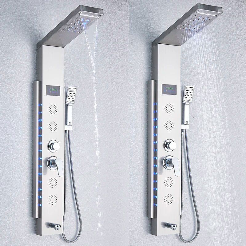 Myqualife Top Design Led Shower Panel Function Bathroom