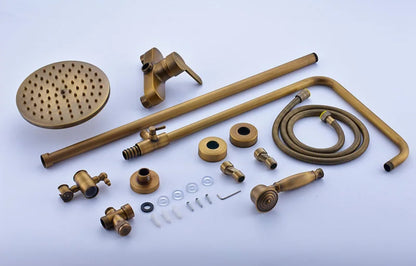 Rainfall Bathroom Shower Brass Antique Shower Mixers Handshower