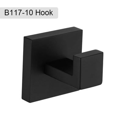 Matte Black Bathroom Hardware 304 Stainless Steel Towel