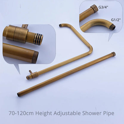 Rainfall Bathroom Shower Brass Antique Shower Mixers Handshower