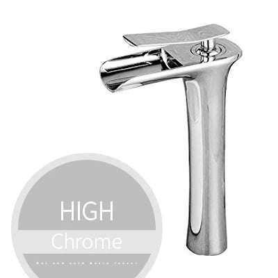 Basin Faucets Modern White Bathroom Faucet Waterfall Faucets