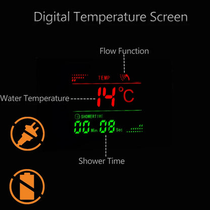 Led Light Shower Panel Faucet Waterfall Rain Shower