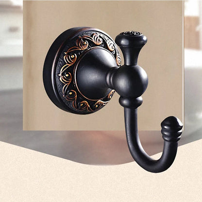 Modern Black Wall Mounted Bath Hardware Luxury Brass