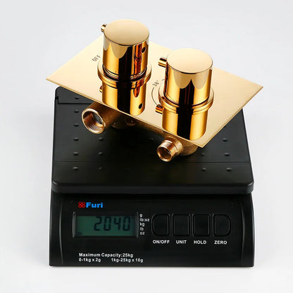 Smesiteli Titanium Gold Solid Brass Shower Intelligent