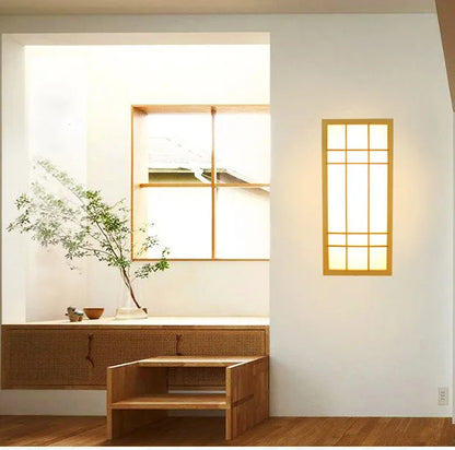 Modern Japanese Wall Lamp Tatami Style Minimalist Wall