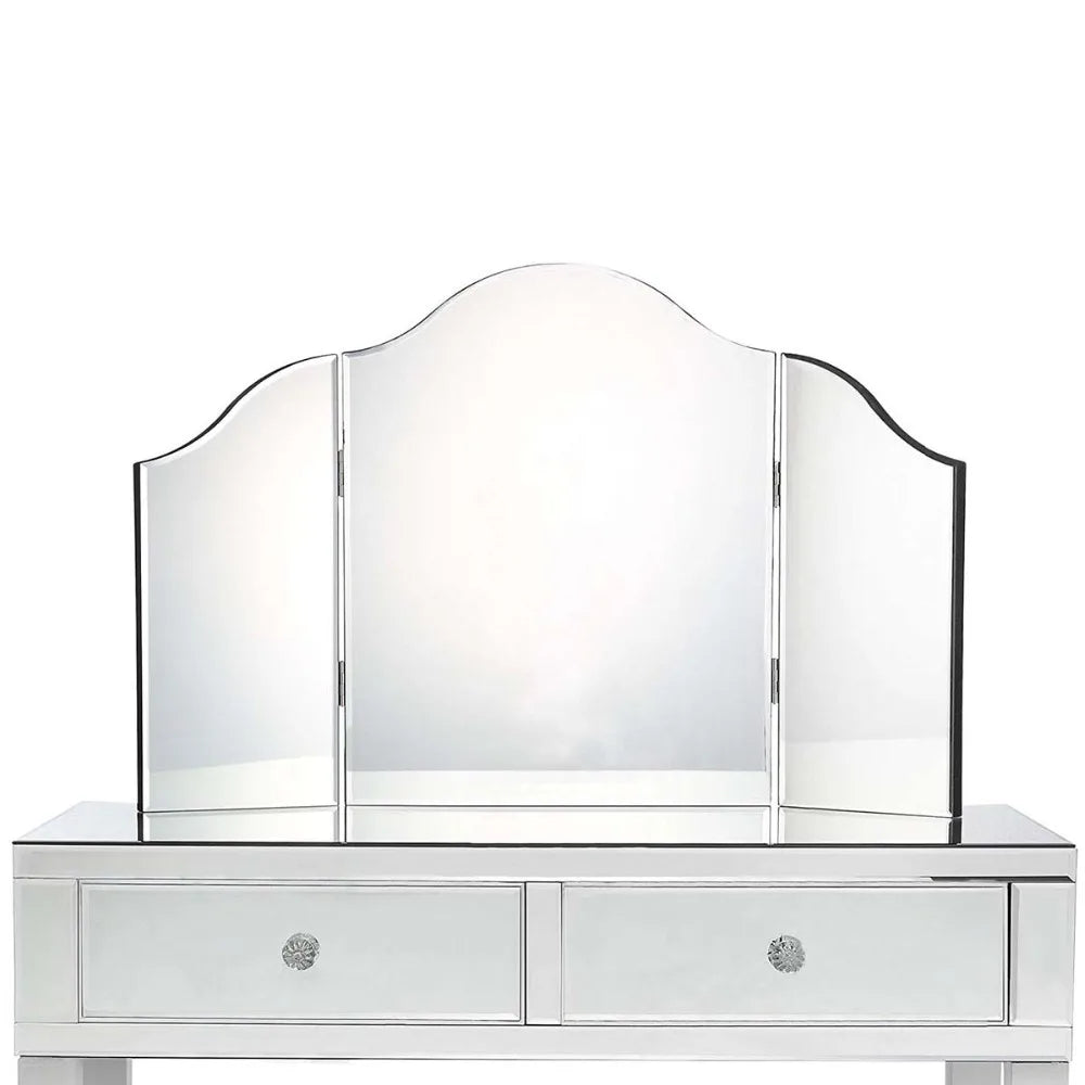 Modern Bevelled Edge Glass Makeup Mirror Fashion Tabletop