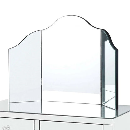 Modern Bevelled Edge Glass Makeup Mirror Fashion Tabletop