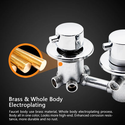 Vagsure 2/3/4/5ways Outlet Brass Mixing Valve Diverter