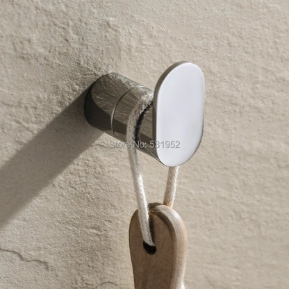 Oval Bathroom Wall Mounted Towel Rack Paper Holder
