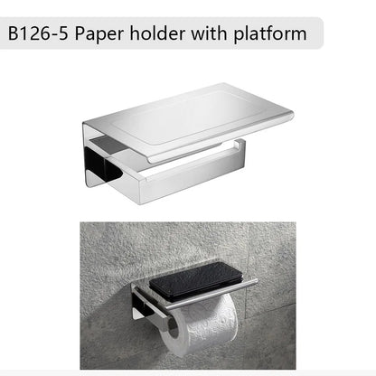 Stainless Steel Bathroom Hardware Mirror Chrome Polished Towel