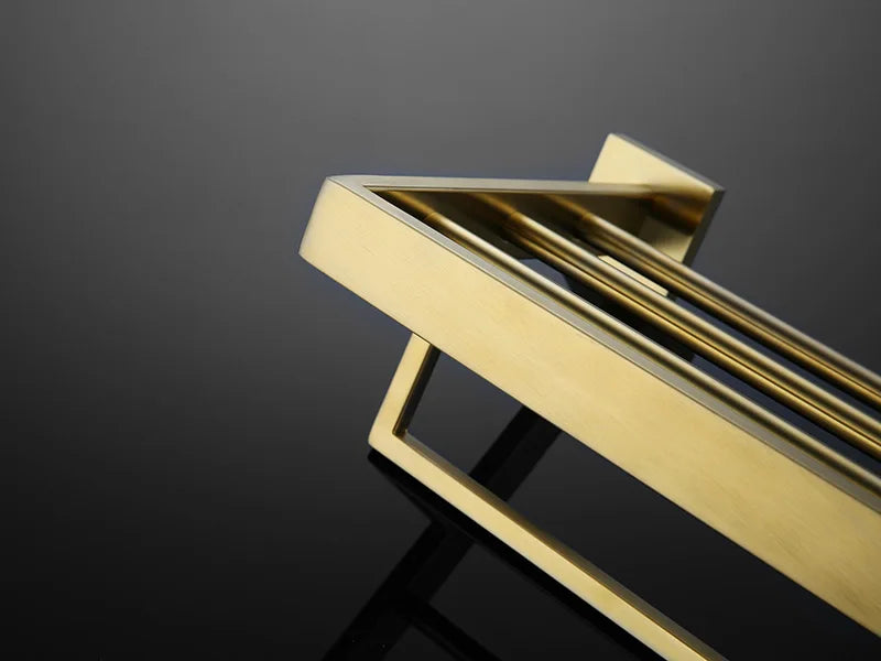 Gold Brushed Bathroom Hardware Towel Bar Rail Toilet